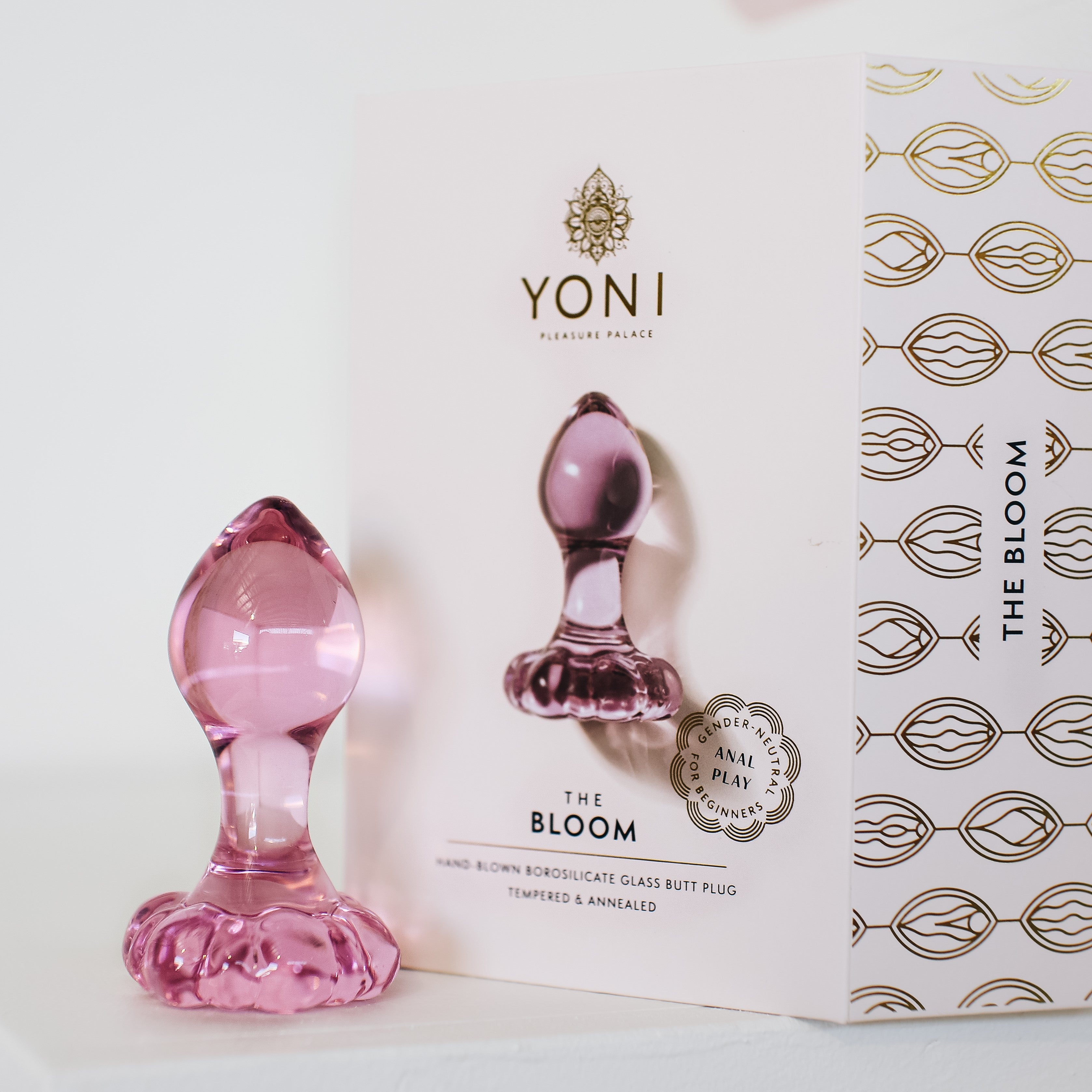 The Bloom - The Beginners Glass Butt Plug Yoni Pleasure Palace USA The Bloom - The Beginners Glass Butt Plug Yoni Pleasure Palace USA